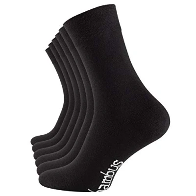 Imagen de Vincent Creation 6 pares calcetines de bambú para Mujer y Hombre, punta remallada a mano(sin costuras), sin caucho
