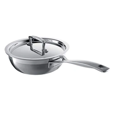 Imagen de Le Creuset Cazo acero inoxidable de Chef con antiadherente, 24 cm, plateado, 96201424001000