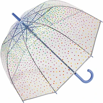 Imagen de ESPRIT Paraguas Long AC Domeshape Copper Stripes, Candy Pearls, 90 cm, Cúpula