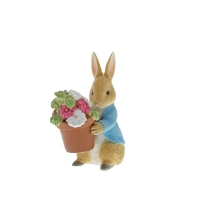 Imagen de Peter Rabbit, Figura de con flores, Para coleccionar, Enesco
