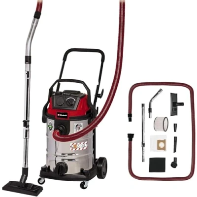 Imagen de Einhell Aspirador en seco y húmedo TE VC 2230 SACL (1400 W, 220 mbar, filtro de pliegues HEPA incl. sistema limpieza filtro, 30 L, clase protección frente al polvo enchufe automático)