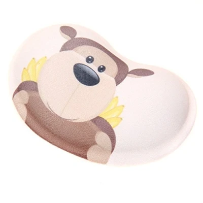 Imagen de TUKA Reposamuñecas ergonómico del Gel de dibujos animados, suave resto muñeca flexible multiusos, animal Almohadilla Gel, Gorila marrón, TKC5113 browngorilla