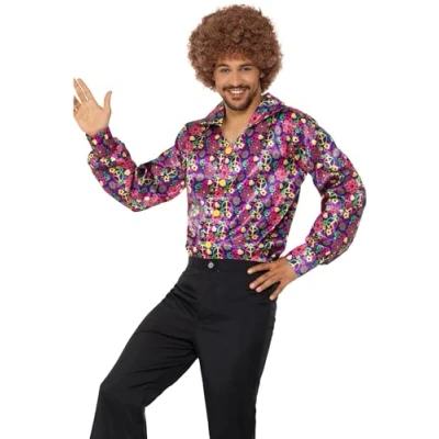 Imagen de Smiffys Camisa Psicodélica con Símbolo de la Paz los 60