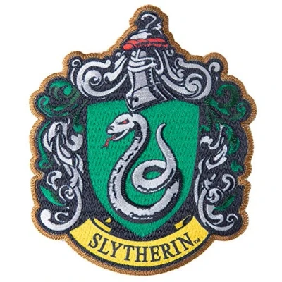 Imagen de Simplicity Parche para planchar con emblema de la casa Slytherin Harry Potter, 3.5 x 4.15 pulgadas