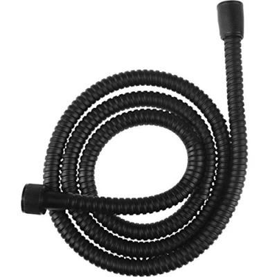 Imagen de Cornat TECB3375 Noir Manguera de Ducha (150 cm, Acero Inoxidable, Color Negro Mate, Muy Resistente, Conector 1/2 Pulgadas, bañera)