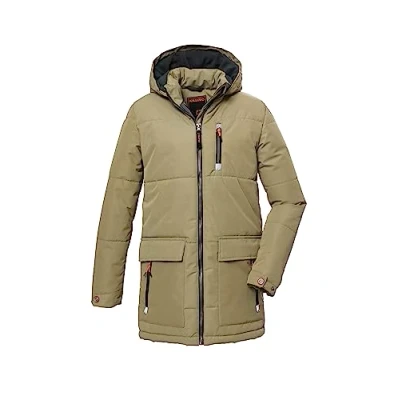 Imagen de killtec Niño Parka acolchada con capucha/chaqueta de invierno repelente al agua KOW 135 BYS QLTD PRK, khaki, 176, 39877 000