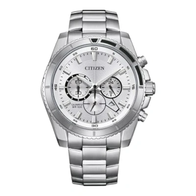 Imagen de CITIZEN Reloj Analógico para Hombres de Cuarzo con Correa en Acero Inoxidable AN8200 50A
