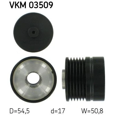 Imagen de SKF VKM 03509 Rueda Libre Alternador 50,8 OPEL: Corsa D Hatchback, Astra H Caravan, GTC, ALFA ROMEO: MiTo