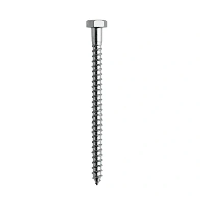Imagen de DOJA Barcelona Tirafondos Cabeza Hexagonal para Madera 10 x 150 Acero Galvanizado PACK Tornillos Amplio Uso: Construcción, Carpintería, Diseño de Interiores