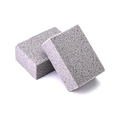 Imagen de QWORK® 2 Piezas Piedra De Limpieza Pómez, Bloque Herramienta Barbacoa, Elimina Las Manchas Aceite para Asar A La Parrilla