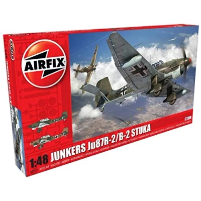 Imagen de Airfix Junkers JU87R 2/B 2 Stuka 1:48 Scale Model Kit, Multicolor (Hornby Hobbies LTD A07115)