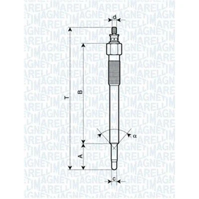 Imagen de MAGNETI MARELLI 062900075304 Bujía de precalentamiento 11V 10A M10X1,25 OPEL: Vectra C Berlina, CC, Signum RENAULT: ESPACE 4, Vel Satis