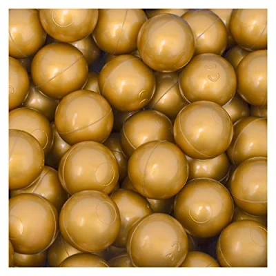 Imagen de LittleTom 50 Bolas de PE 5,5cm diámetro para llenar Piscinas niños Oro