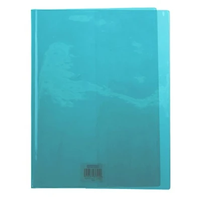 Imagen de Calligraphe (gamme scolaire Clairefontaine) 73205AMZC Un protège cahier Cristalux 21x29,7 cm 22/100ème avec porte étiquette, en PVC (plastique) transparent lisse, Vert