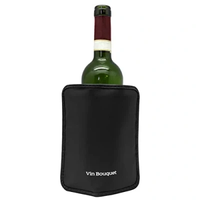 Imagen de Vin Bouquet Funda Enfriadora Autojustable, Color Negro, 18.5 x 16 2 cm