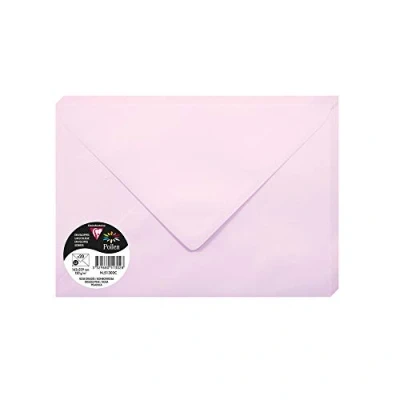 Imagen de Clairefontaine 5652 C Pack de 20 sobres 16,20 x 22,90 0,10 cm, color rosa chicle 16.20 22.90 0.10