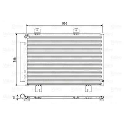 Imagen de VALEO 822594 Condensador con secador Aluminio 388