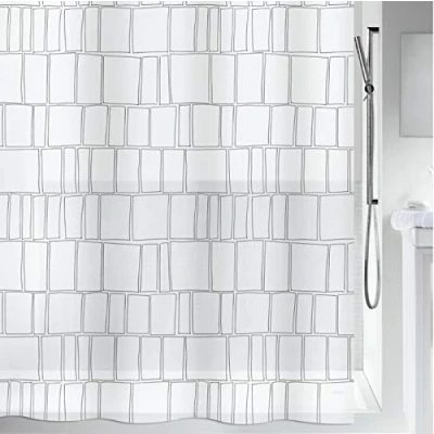 Imagen de Spirella colección construct , cortina de ducha textil