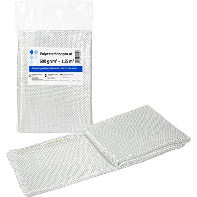 Imagen de POLYESTERSHOPPEN.NL tejido Roving de vidrio 1m², 300g/m² Especial para resinas poliéster, epoxi, esteras PRFV, estera aramida, laminados