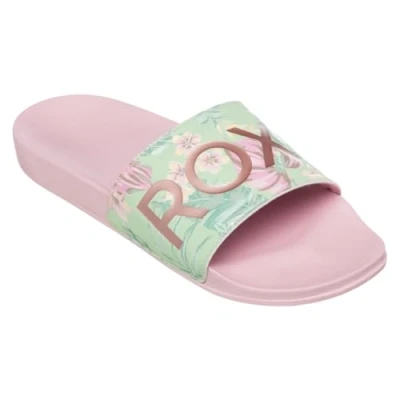 Imagen de Roxy Slippy II, Sandalia Mujer, Verde y Rosa, 41 EU