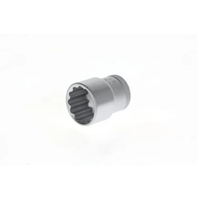 Imagen de GEDORE vaso, Llave de Accionamiento 1/2&#039;&#039; 12,5 mm, doce cantos, 25 mm ancho, Herramienta, D 19 25, Acero cromado