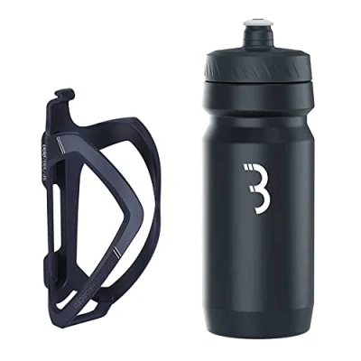 Imagen de BBB Cycling Soporte para Botella de bicicleta FlexCage Comptank Portabotellas ligero agua aluminio resistente Accesorios bicicletas Negro/Blanco