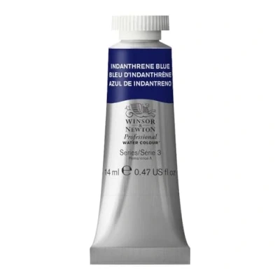 Imagen de Winsor &amp; Newton Acuarela Profesional Pintura De Acuarela, Alta Luminosidad, Resistente a la Luz, Calidad Archivo, Tubo 14 ML, Color Azul Indantrona