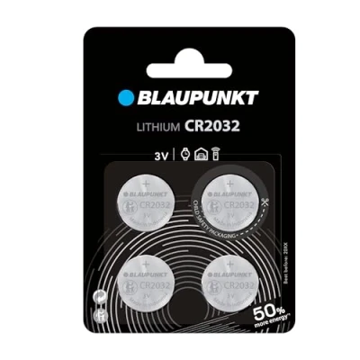Imagen de Blaupunkt Pila de botón Litio Coin CR2032, 4 Unidades, en blíster