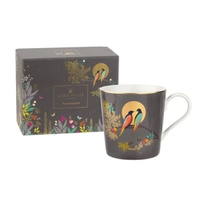 Imagen de Sara Miller for Portmeirion Taza Chelsea, cerámica, Gris, 120 x 150 95 cm