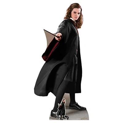 Imagen de STAR CUTOUTS Hermione Recorte de cartón tamaño Real para Hogwarts, Magical Fans SC1479 Jean Granger Emma Watson, Real, temática Fiesta Harry Potter, Altura 170 cm, sólido, Regular