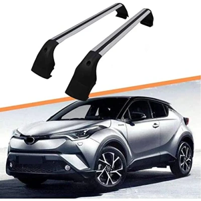 Imagen de HIPATU 2 Piezas Aluminio Barras de Techo para Toyota CHR 2017 2021, Coche Bacas Barra Transversal Portaequipajes Viaje Carga Transporte Accesorios