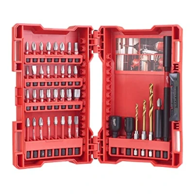 Imagen de Milwaukee MW4932430908 Estuche De 40 Puntas Shockwave G2, 0 V, Rosso