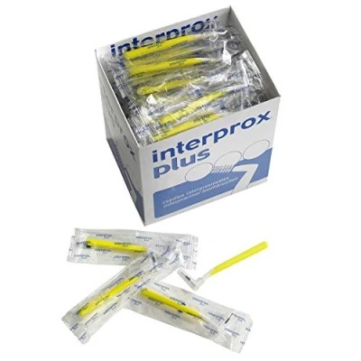 Imagen de Interprox Plus cepillo interdental caja de 100 (amarillo mini)