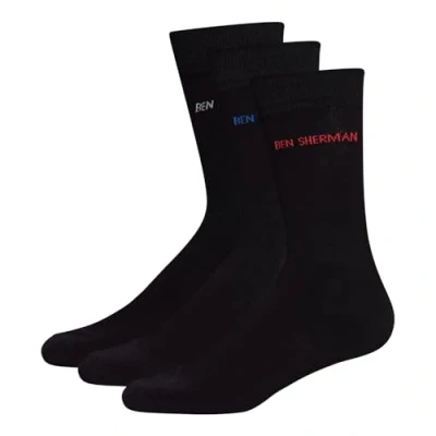 Imagen de Ben Sherman Hedgehunter, Calcetines para Hombre, (Pack de 3), Negro, Talla Única