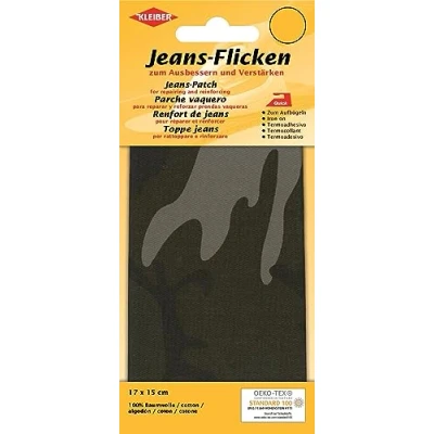 Imagen de Kleiber Parche de reparación Jeans 17 cm x 15 cm, Corte a Medida requerido, Camuflaje, Algodón, Camouflage