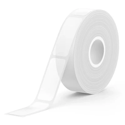 Imagen de SUPVAN E10/E16 Etiquetas térmicas autoadhesivas multifunción para direcciones de cocina, 12 mm x 40 mm, 170 trozos(Transparente)