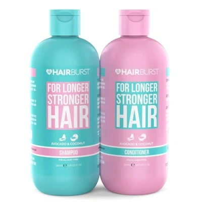 Imagen de HAIR BURST Set de Champú y Acondicionador para Mujeres Vegano Productos Prevenir la Caída el Adelgazamiento del Cabello Estimula Crecimiento Saludable lo Fortalece