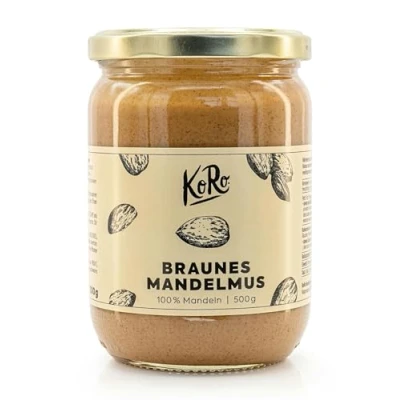 Imagen de KoRo Crema de almendras marrón 500g 100% sin azúcar ni sal añadidos