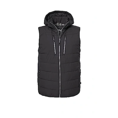 Imagen de killtec hombre Chaleco/chaleco acolchado con aspecto de plumón y capucha desmontable cremallera KOW 10 MN QLTD VST, dark anthracite, M, 39689 000