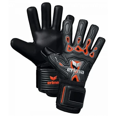 Imagen de ERIMA Adultos Flex Ray Hardground Guante de Portero, Fiery Coral/Negro, 10