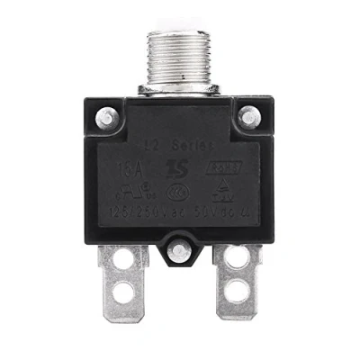 Imagen de Disyuntores térmicos, AC 125 / 250V Botón de reinicio manual Disyuntor Sobrecorriente Protector sobrecarga para generador(15A)