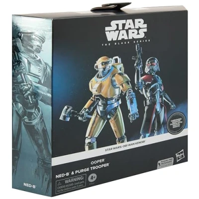 Imagen de Star Wars The Black Series, Ned B &amp; Purge Trooper, Pack de 2 Figuras Grafito 15 cm, Exclusivo en Amazon