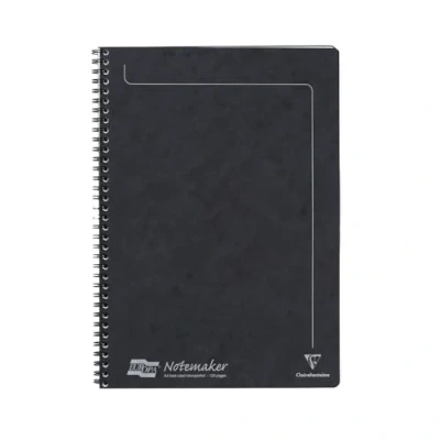 Imagen de Clairefontaine Age Bag Essentials Cuaderno de hilos, A4, cuadrado, tamaño 5/5, 192 páginas, color tabaco, negro A4