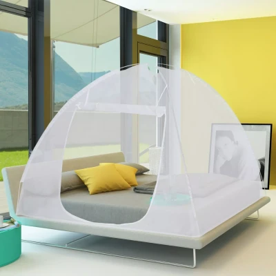 Imagen de Mosquitera móvil con cúpula desplegable 195x150 cm para cama
