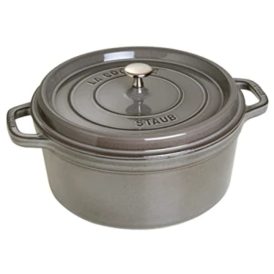 Imagen de STAUB Cacerola/Cocotte de Hierro Fundido, 28 cm Diámetro, 6,7 L, Gris Grafito