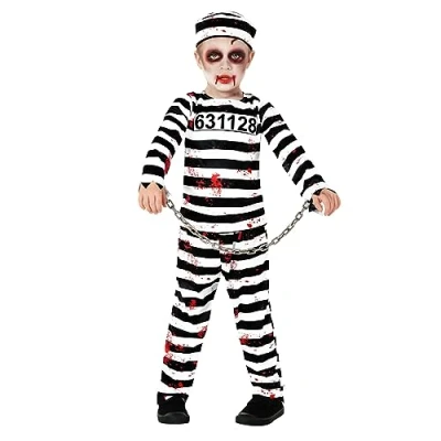 Imagen de Morph Disfraz Zombie Niño, Preso Zombi Halloween Niños, Traje Niño Talla S