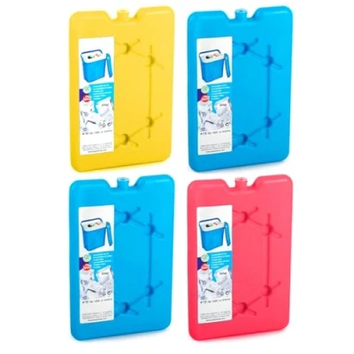 Imagen de AC Pack de 4 Acumuladores Frío N.º 12 200 G Fabricado en Plástico Ideal para Mantener la Temperatura tu Nevera portátil 16 x 11 1,5 cm Color Aleatorio