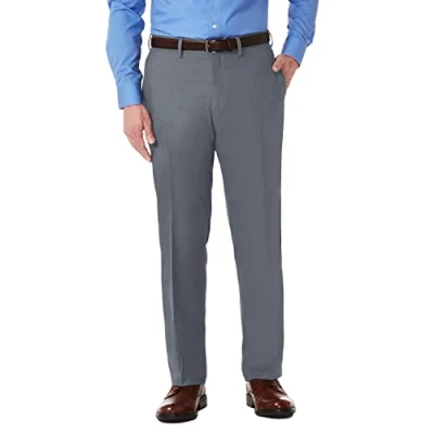 Imagen de Kenneth Cole Reaction Pantalón elástico de Corte Moderno y Frente Plano para Hombre, Gris Oscuro, 38W/30L
