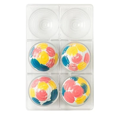 Imagen de DECORA 0050090 Chocolate Mould Modern Hemisphere Diameter 75 mm 6 Cavities