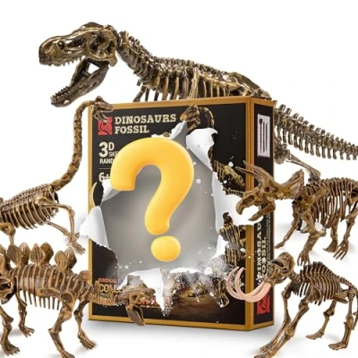 Imagen de MUSCCCM Dinosaurios Juguetes, Dinosaur Dig Kit, Dino Skeleton Fossil Excavation Juguetes 6 AñOs NiñOs